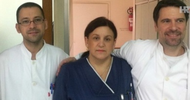Doktor Marko Kutleša, viša medicinska sestra Anđa Novokmet i medicinski tehničar Tomislav Krčelić