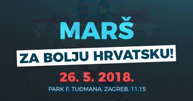 Marš za bolju Hrvatsku 2018.