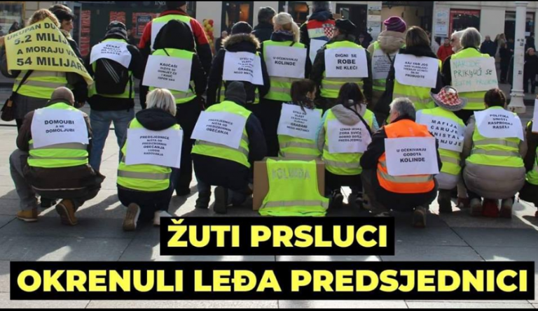 Žuti prsluci poslali jasnu poruku predsjednici