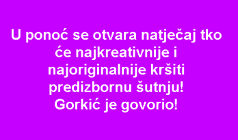 predizborna šutnja