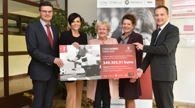 predstavnici PBZ Grupe uručili su Odgojnom domu Ivanec donaciju u iznosu od 349.305,91 kuna