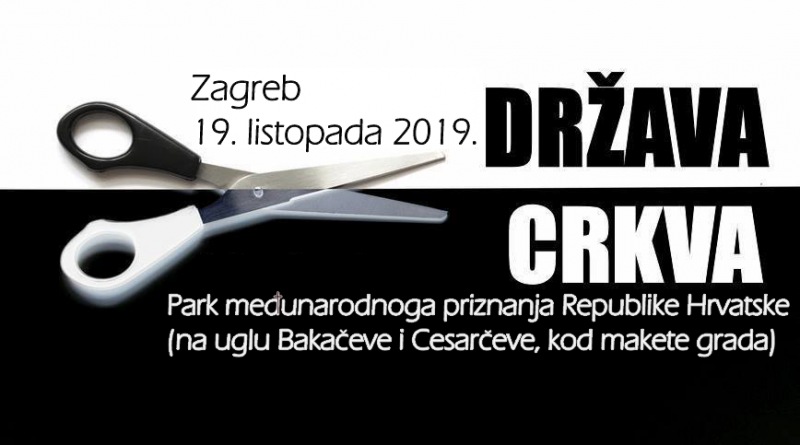 Pokret za sekularnu Hrvatsku: Raskid! 7 - Prosvjedni skup