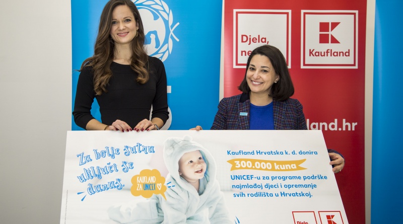 Kaufland donirao UNICEF-u 300.000 kuna za opremu za rodilišta u Čakovcu, Koprivnici i Varaždinu
