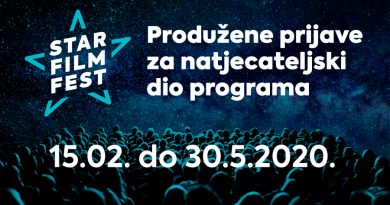 7.Star Film Fest: Produžene prijave za natjecateljski dio programa