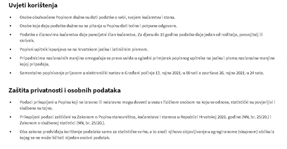 Počeo popis stanovništva preko sustava e-Građani