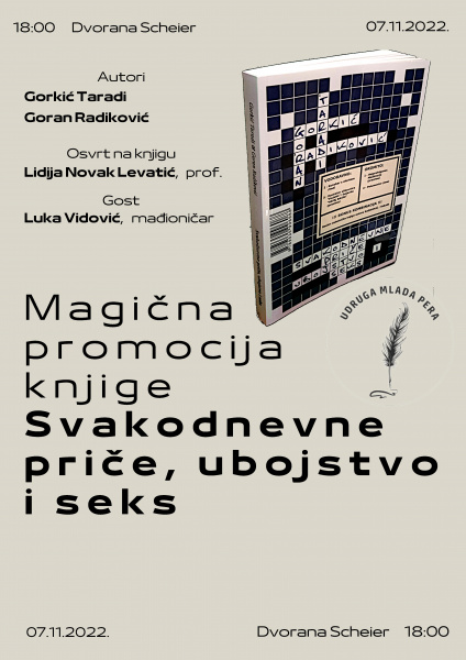 Magična promocija knjige Svakodnevne priče, ubojstvo i seks