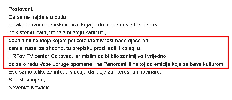 Odjeci Kištice za zutra