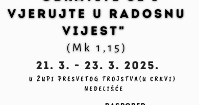 Poziv na seminar nove evangelizacije u Župi Presvetog Trojstva - Nedelišće