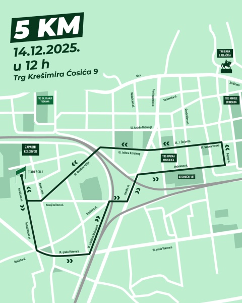 Jubilarno deseto izdanje Zagreb Advent Runa trkačima donosi potpuno nove rute