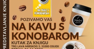 Konobar s olovkom poziva Osijek na toplo, ljudsko i humoristično druženje uz knjigu