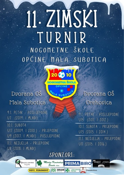 11. zimski turnir nogometne škole općine Mala Subotica