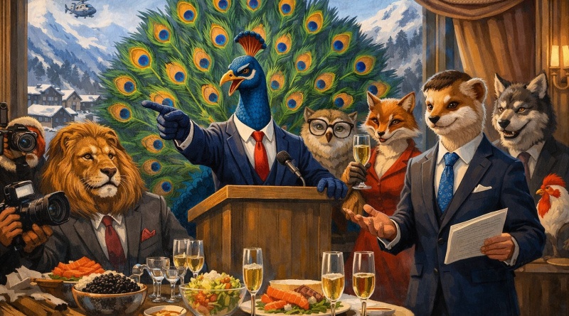 Paun i Kuna u Davosu