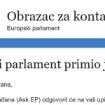 Poslan upit Europskom parlamentu Poslan upit Europskom parlamentu